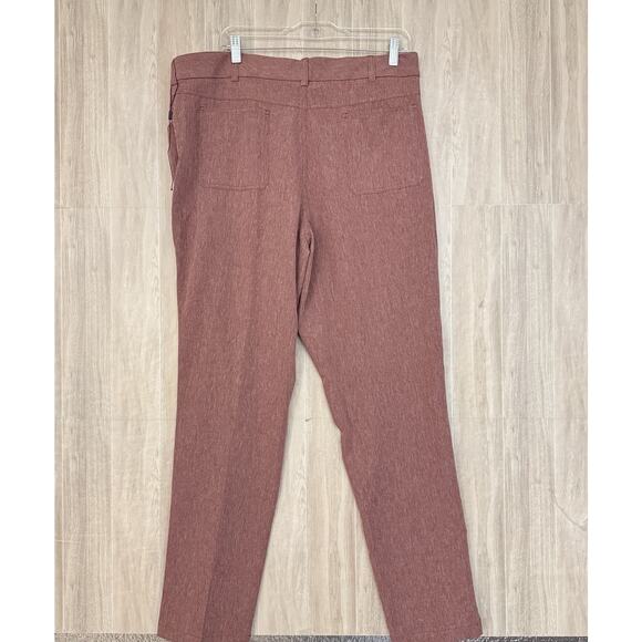 Walter Hagen Golf Pants Men's 40x32 Perfect 11 Slim Fit Maroon Stretch NWOT - Picture 13 of 13